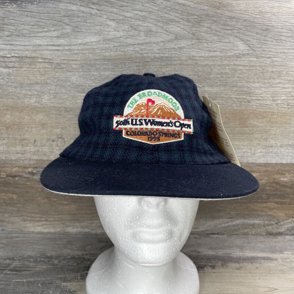 Vintage 1995 The Broadmoor 50th US women's Open Limited Edition Plaid Hat OSFM - Picture 1 of 10